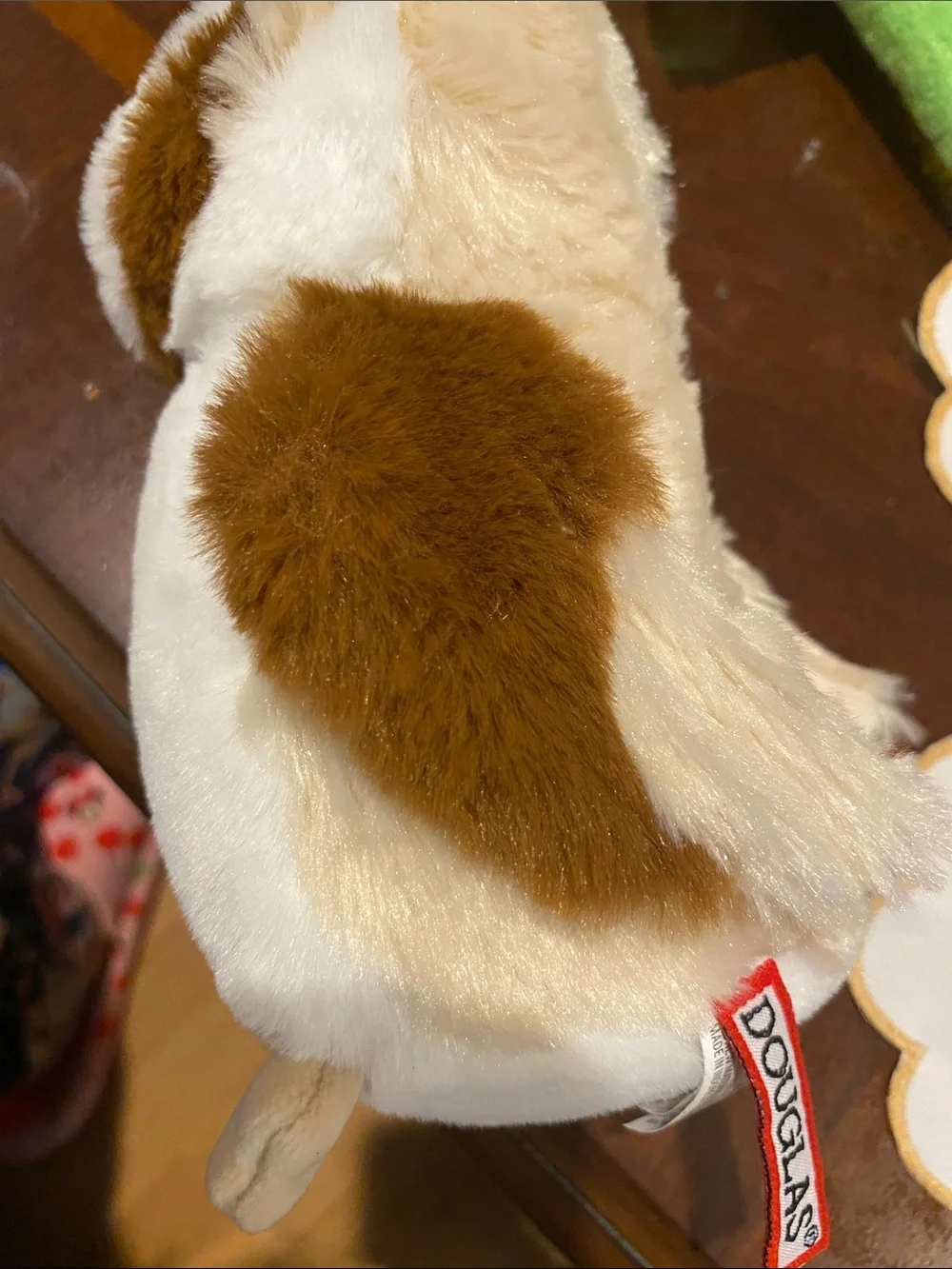Plush Owl Small Pet Toy in White and Brown - Soft Comfort